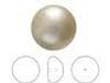 SWAROVSKI 5817 1/2 Drilled Pearl 16mm Petrol Pearl